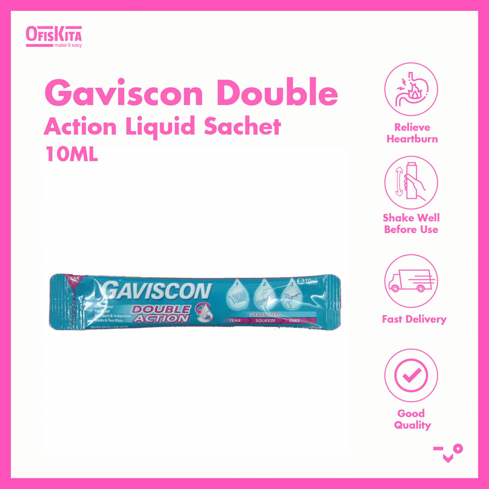 Ofiskita Gaviscon Double Action Liquid Sachet 10ML / 5X10ML